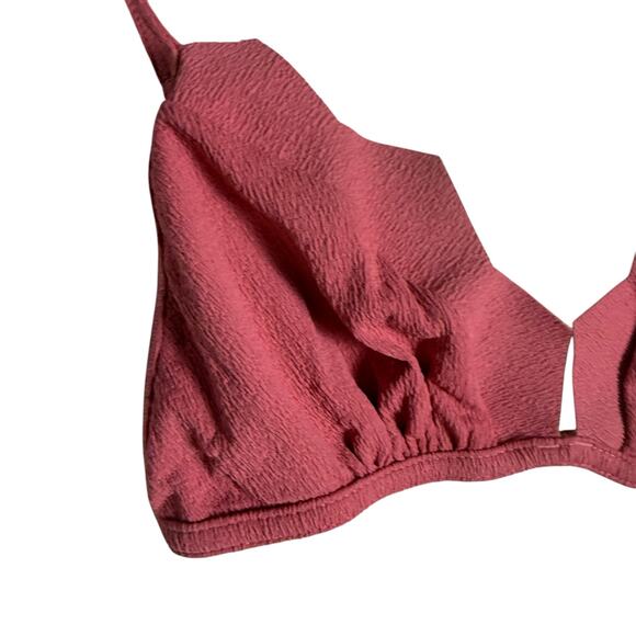 ViX Firenze Imani Tri Parallel Pink Geometric Cut Bikini Swimsuit Top Size XL - Picture 7 of 14